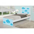 Cama Solteiro Nuvem Menino Com Colchão