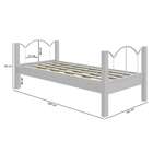 Cama Solteiro Oasis Branca