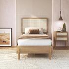 Cama Solteiro Palhinha Oslo 27058 Pes Madeira 102 Cm Artesano