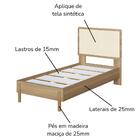 Cama Solteiro Palhinha Oslo 27058 Pes Madeira 102 Cm Artesano