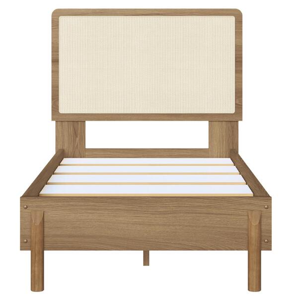 Cama Solteiro Palhinha Oslo 27058 Pes Madeira 102 Cm Artesano