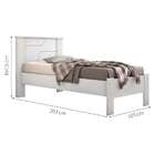 Cama Solteiro Pérola Branca