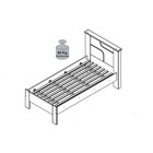 Cama Solteiro Pérola Cacau