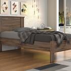 Cama Solteiro Pérola Café Wood