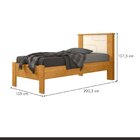 Cama Solteiro Pérola Cinamomo/off White