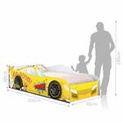 Cama Solteiro Piloto Carro Amarelo