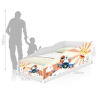 Cama Solteiro Play Aviãozinho com Colchão