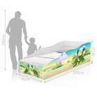 Cama Solteiro Play Dinossauros Irmãos com Colchão