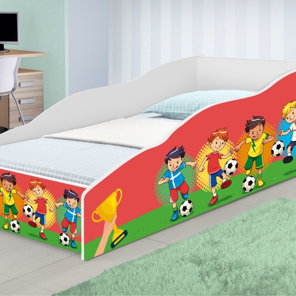 Cama Solteiro Play Jogo Futebol com Colchão