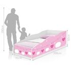 Cama Solteiro Play Nuvenzinhas Rosa