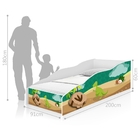 Cama Solteiro Play Pegada Dinossauro