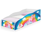 Cama Solteiro Play Princesa Unicórnio Arco Íris com Colchão