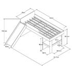 Cama Solteiro Playground Com Baú Branca