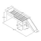 Cama Solteiro Playground Com Baú Branca