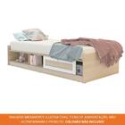 Cama Solteiro Porta 3d De Correr 3 Nichos Comic Mdp Politorno