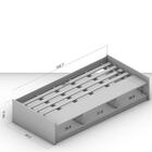 Cama Solteiro Porta 3d De Correr 3 Nichos Fox Mdp Politorno L