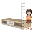 Cama Solteiro Porta 3d De Correr 3 Nichos Fox Mdp Politorno L