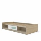 Cama Solteiro Porta De Correr 3d 3 Nichos Mdp Fox Legno Salin