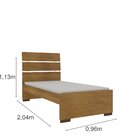 Cama Solteiro Premium Tcil Móveis Cinamomo
