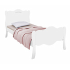Cama Solteiro Princesa Charlotte Branca
