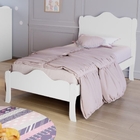 Cama Solteiro Princesa Emily Branco