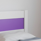 Cama Solteiro Prisma Branco Com Lilás - Jea Móveis