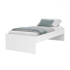 Cama Solteiro Prisma Branco - Movelbras