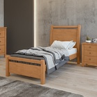 Cama Solteiro Reali Amêndoa Clean