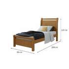 Cama Solteiro Reali Amêndoa Clean