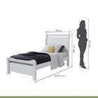 Cama Solteiro Reali Móveis Lopas Branco