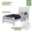 Cama Solteiro Reali Móveis Lopas Branco