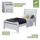 Cama Solteiro Reali Móveis Lopas Branco