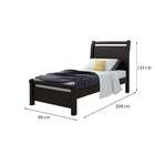 Cama Solteiro Reali Preta