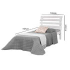 Cama Solteiro Rebeca Branco