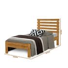 Cama Solteiro Rebeca New Imbuia Atraente Com Colchão