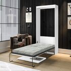 Cama Solteiro Retrátil Prátic Yescasa Branco/preto