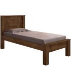 Cama Solteiro Roma Malbec Com Colchão