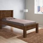 Cama Solteiro Roma Malbec Com Colchão