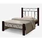 Cama Solteiro Rustic Florença Espresso Móveis
