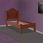 Cama Solteiro Rustica Com Estrado 100% Mdf Master Pinhão