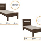Cama Solteiro Safira Cacau