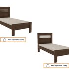 Cama Solteiro Safira Cacau