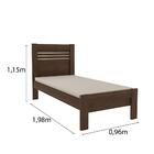 Cama Solteiro Safira Tcil Cacau
