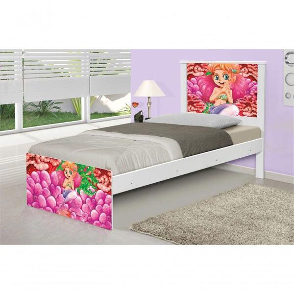 Cama Solteiro Sereia E Corais