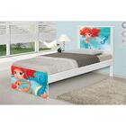 Cama Solteiro Sereia Ruiva Com Colchão