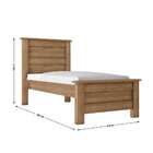 Cama Solteiro Siena – Móveis Lanza - Noce Bronze