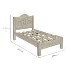 Cama Solteiro Siena Artico