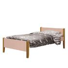 Cama Solteiro Simba Com Pés Amadeirado - Reller Móveis