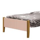 Cama Solteiro Simba Com Pés Amadeirado - Reller Móveis