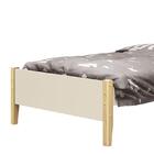 Cama Solteiro Simba Pés Madeira Natural Com Colchão D20 - Rel